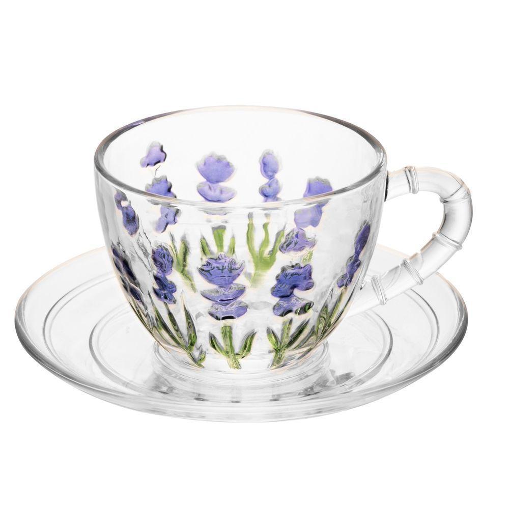 Conjunto 06 Xícaras De Chá 220 Ml Lavanda Lyor - 1