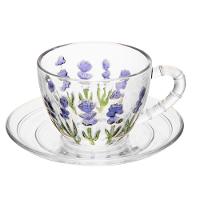 Conjunto 06 Xícaras De Chá 220 Ml Lavanda Lyor - 1