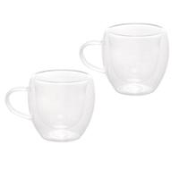 Conjunto De Xícaras Para Café 80ml Vidro Duplo 2 Peças Modern Lyor - 1