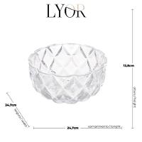 Conjunto 7 Peças Para Sobremesa De Cristal Diamond Lyor - 6