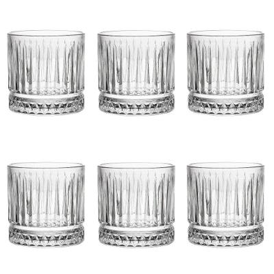 Conjunto De Copos De Cristal 6 Peças 330 Ml Deli Diamante Lyor