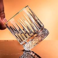 Conjunto De Copos De Cristal 6 Peças 330 Ml Deli Diamante Lyor