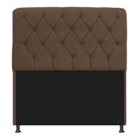 Kit Cabeceira Lady E Recamier Félix 140 Cm Casal Suede Rosê - Amarena Móveis Cor Marrom Suede - 6