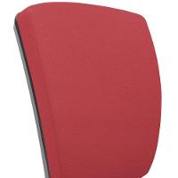 Kit 03 Cadeiras De Escritório Diretor Office Giratória Preto Alta Flexi P03 Vinil Vermelho - Lyam - 9