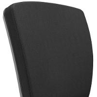 Kit 03 Cadeiras Escritório Executiva Office Giratória Preto Baixa Flexi P03 Poliéster Preto - Lyam - 9