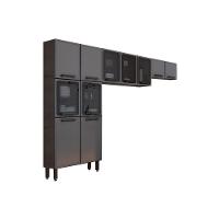 Cozinha Modulada Bertolini Estilo 3 Peças (2aéreos+1paneleiro) Cpt88 Cinza-grafite-bertolini - 3
