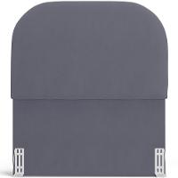 Cabeceira Cama Box 100cm Orgânica Lanna W01 Suede Cinza - Lyam Decor - 3