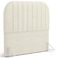 Cabeceira Cama Box Casal Estofada Orgânica 140cm Alice W01 Linho Champagne - Lyam Decor - 1