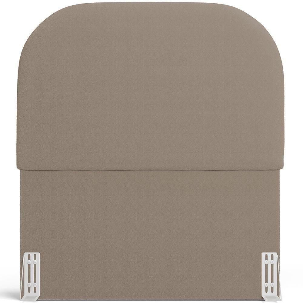 Cabeceira Cama Box 100cm Orgânica Lanna W01 Bouclê Bege - Lyam Decor - 3