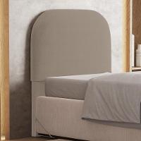 Cabeceira Cama Box 100cm Orgânica Lanna W01 Bouclê Bege - Lyam Decor - 2