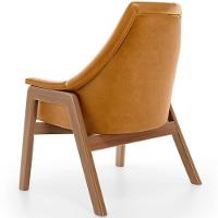 Kit 02 Poltronas Decorativa Para Sala De Estar Sakura L02 Couríssimo Canela - Lyam Decor - 7