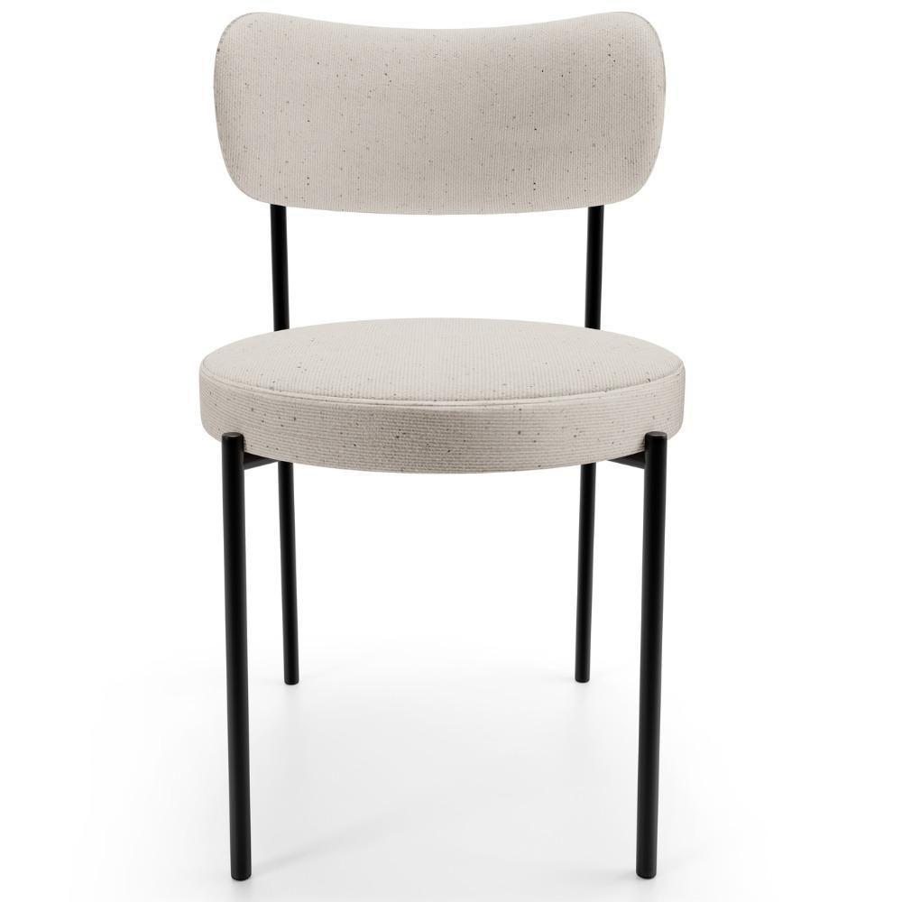 Mesa Valência Com 06 Cadeiras Para Sala De Jantar Louise L02 Linho Cru - Lyam Decor - 8