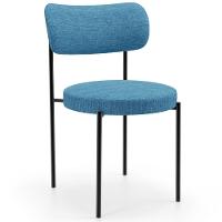 Mesa Valência Com 06 Cadeiras Para Sala De Jantar Louise L02 Linho Azul - Lyam Decor - 3