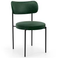 Mesa Valência Com 06 Cadeiras Para Sala De Jantar Louise L02 Couríssimo Verde - Lyam Decor - 3