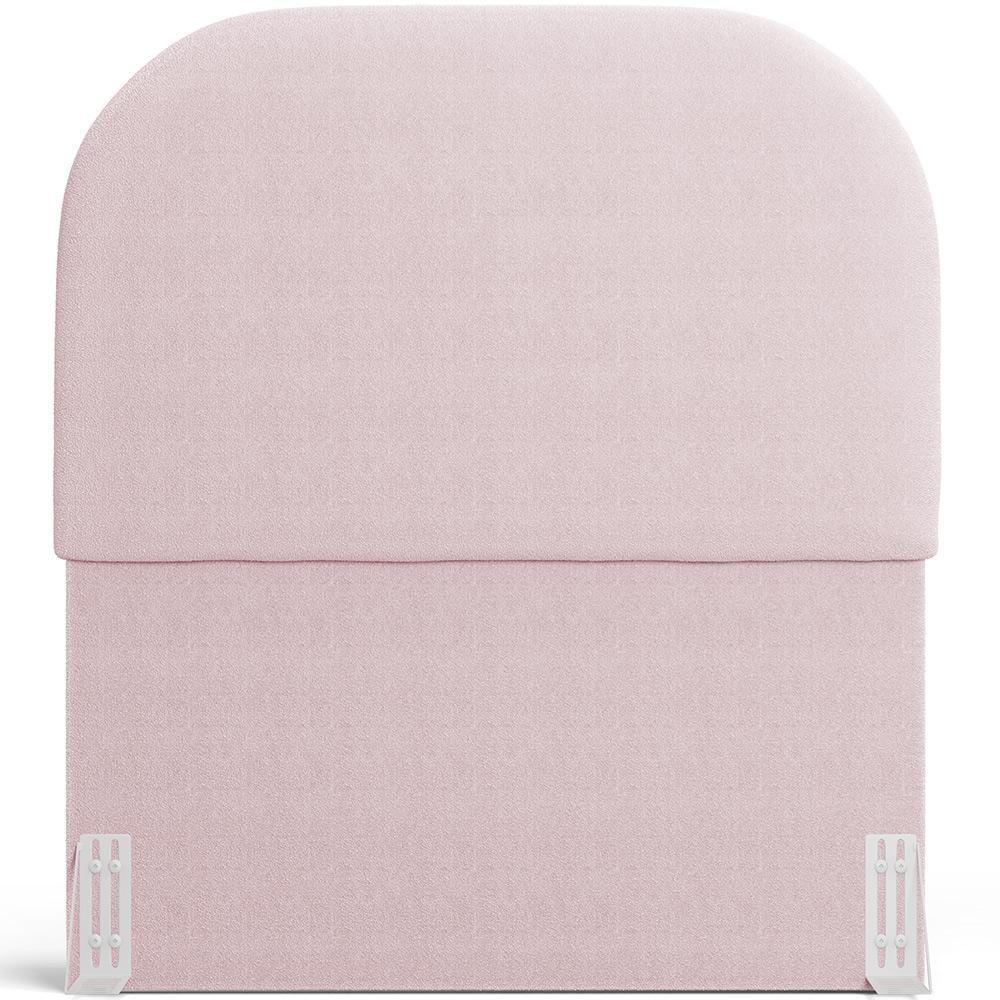 Cabeceira Cama Box 100cm Orgânica Lanna W01 Bouclê Rosê - Lyam Decor - 3