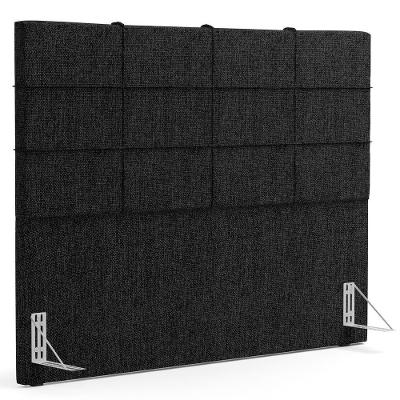 Cabeceira Cama Box Casal 140 Cm Roma W01 Linho Chumbo - Lyam