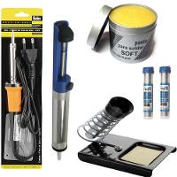 Kit Ferramentas Ferro Solda Tubetes Sugador Suporte 220V 30W - 2