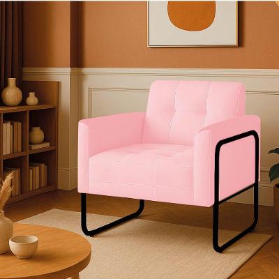 Poltrona Sala Industrial Elisa Suede D03 Suede Rosa D'Rossi