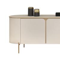 Bancada Ariana 3 Portas E Com Cantos Arredondados Off White - 3