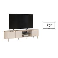 Bancada Ariana 3 Portas E Com Cantos Arredondados Off White - 6