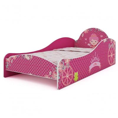 Cama Solteiro Carruagem Princesinha Pink - Gelius Móveis