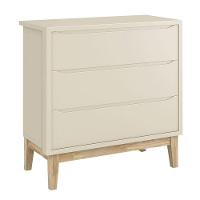 Jogo De Quarto Para Bebê Completo 2 Portas Classic New Areia Fosco Com Natural - Moveisaqui - 7