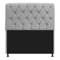 Kit Cabeceira Lady E Recamier Félix 140 Cm Casal Suede Rosê - Amarena Móveis Cor Cinza Suede - 5