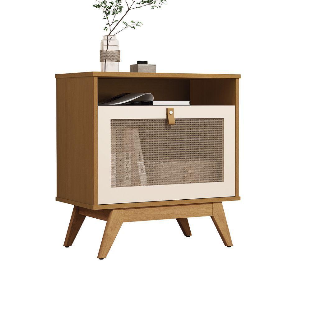 Mesa Cabeceira Jb Camu-camu New Nature Com Off White - Moveis Jb - 1