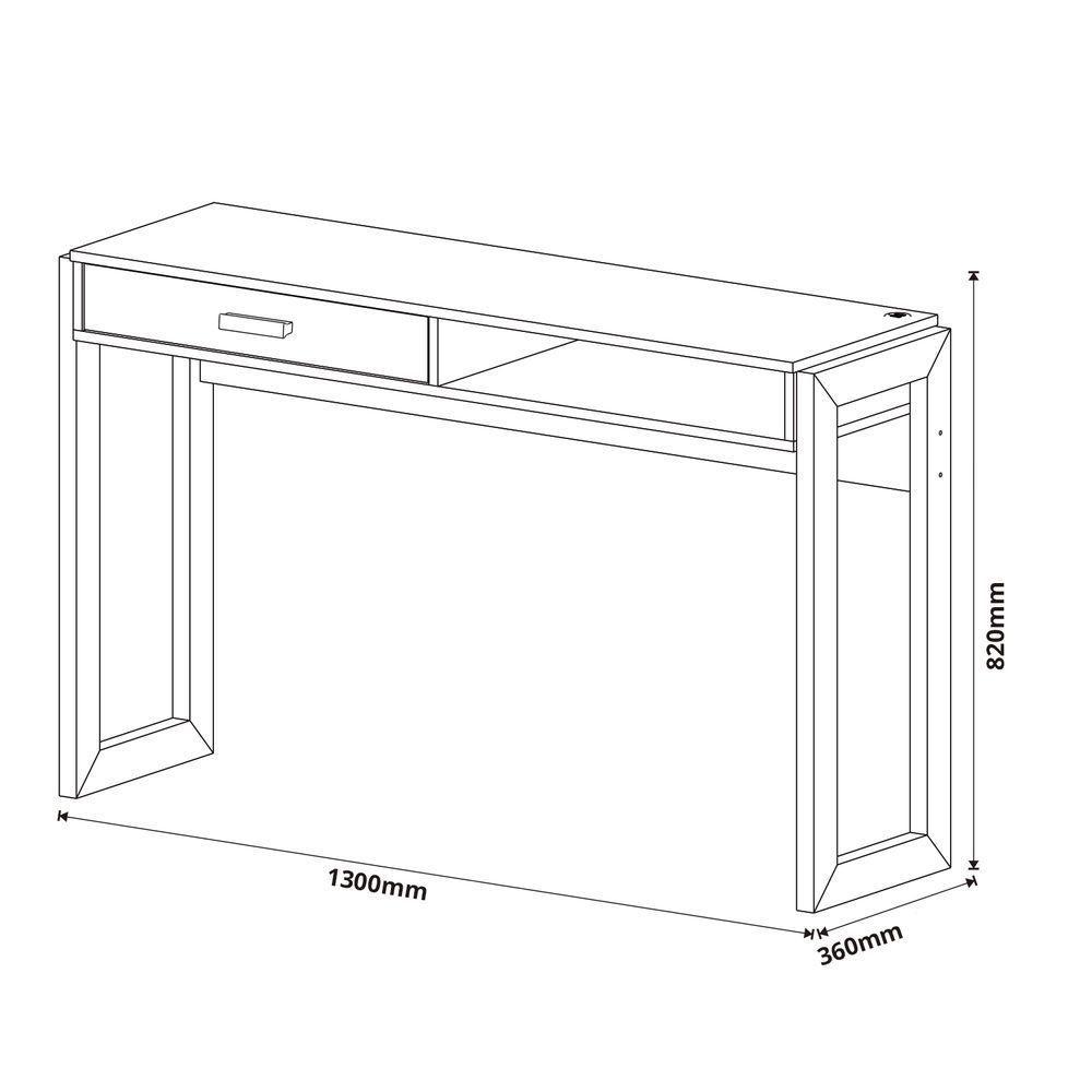 Escrivaninha Jb 6055 New Luxo Off White - Moveis Jb - 6