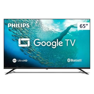 Smart TV 65 Philips Smart Led UHD 4K Google TV 65PUG7019/78 Preto Bivolt
