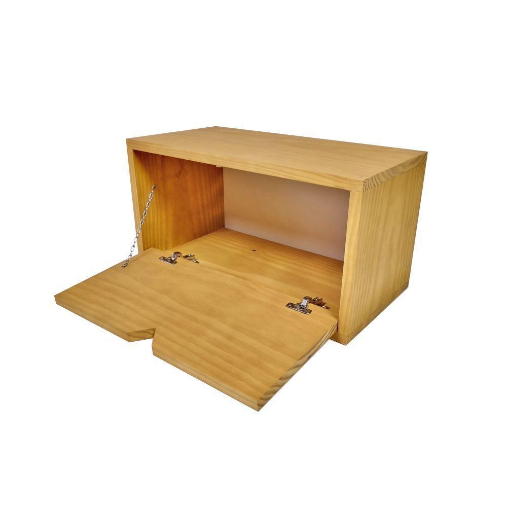 Conjunto Estante Pipa 3 Prat Com Nicho Com Porta Me Madeira Mel Cor Mel - 5