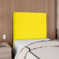 Cabeceira Solteiro 90 Cm Com Frame Luna Suede Artte Amarelo - 2