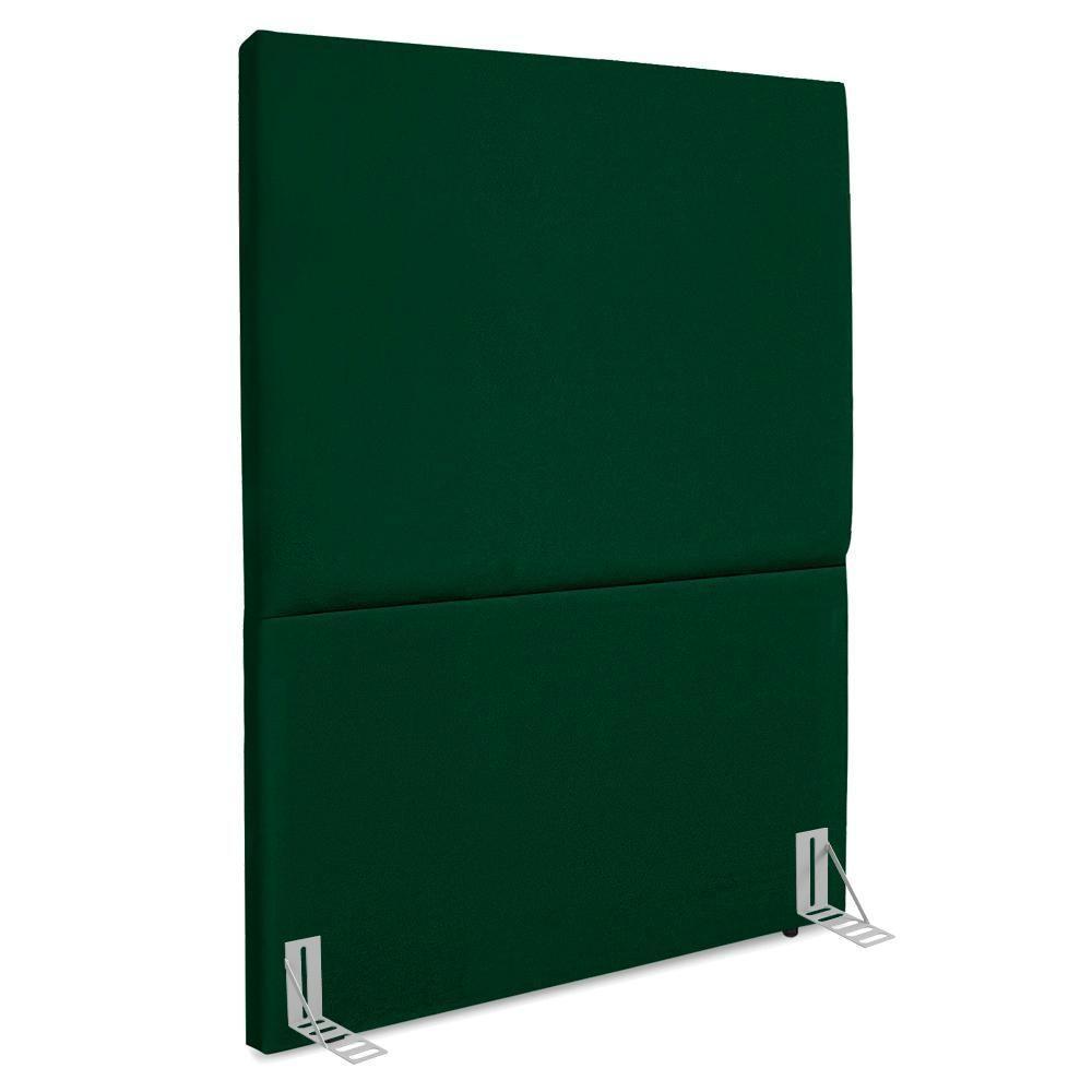 Cabeceira Solteiro 90 Cm Com Frame Luna Suede Artte Verde - 1