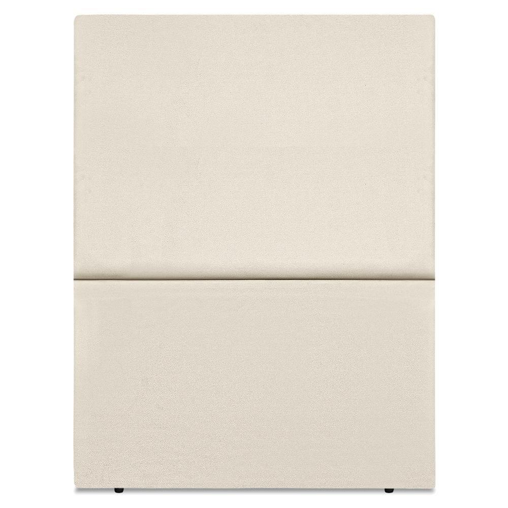 Cabeceira Solteiro 90 Cm Com Frame Luna Suede Artte Bege - 5