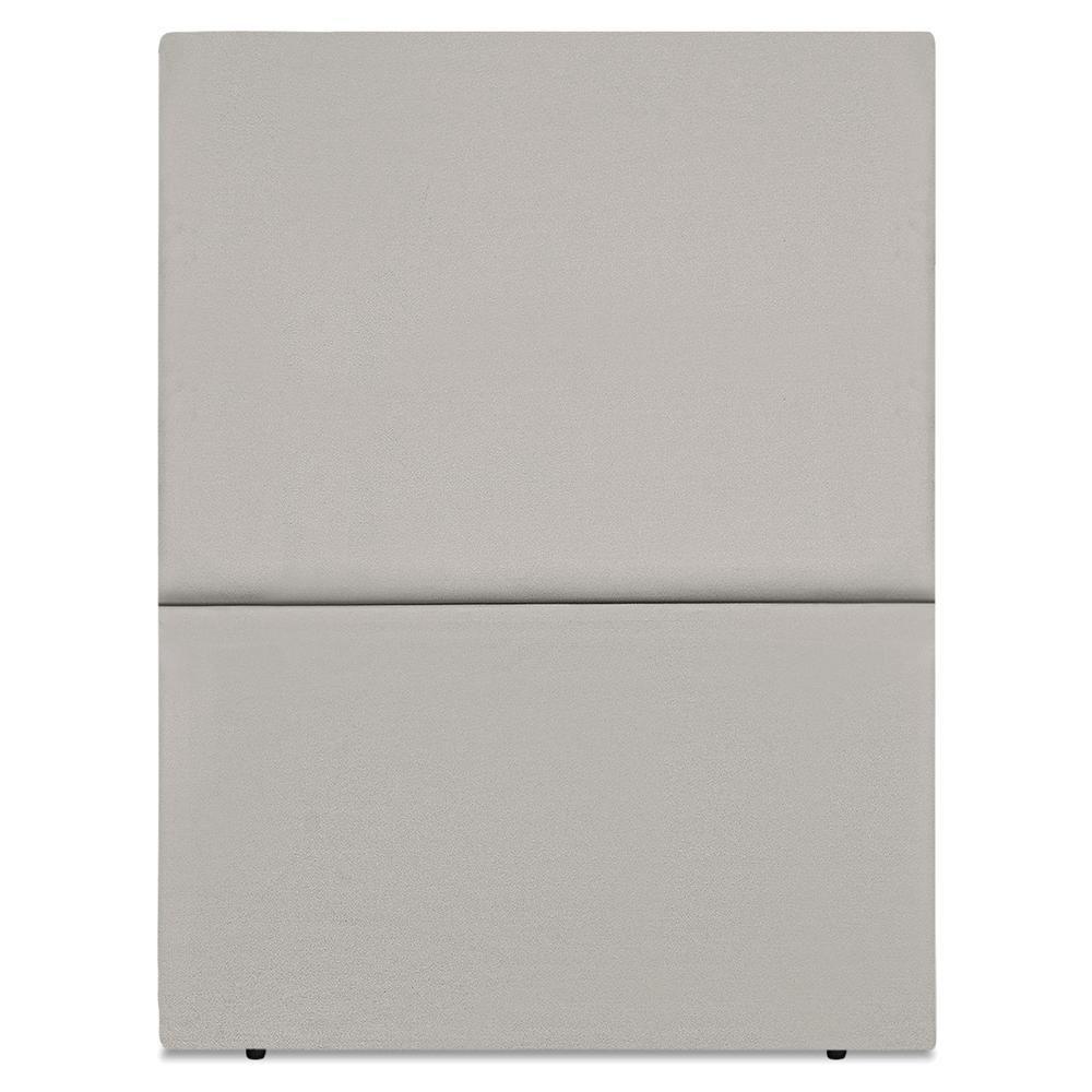 Cabeceira Solteiro 90 Cm Com Frame Luna Suede Artte Cinza Claro - 5