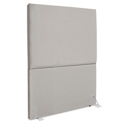 Cabeceira Solteiro 90 Cm Com Frame Luna Suede Artte Cinza Claro