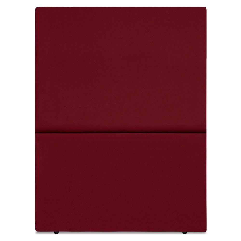 Cabeceira Solteiro 90 Cm Com Frame Luna Suede Artte Vinho - 5