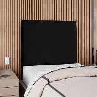 Cabeceira Solteiro 90 Cm Com Frame Luna Suede Artte Preto - 2