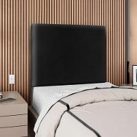 Cabeceira Solteiro 100 Cm Com Frame Luna Corino Artte Preto - 2