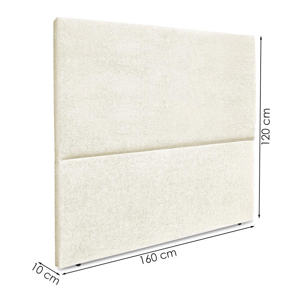 Cabeceira Queen 160 Cm Com Frame Luna Boucle Artte Bege - 3
