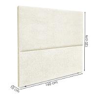 Cabeceira Queen 160 Cm Com Frame Luna Boucle Artte Bege - 3
