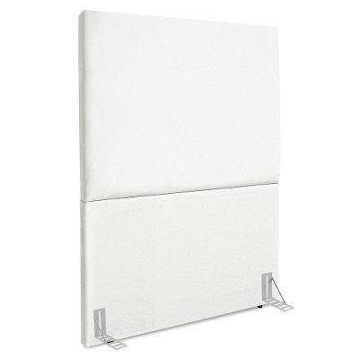 Cabeceira Solteiro 90 Cm Com Frame Luna Suede Artte Branco