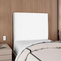 Cabeceira Solteiro 90 Cm Com Frame Luna Suede Artte Branco - 2