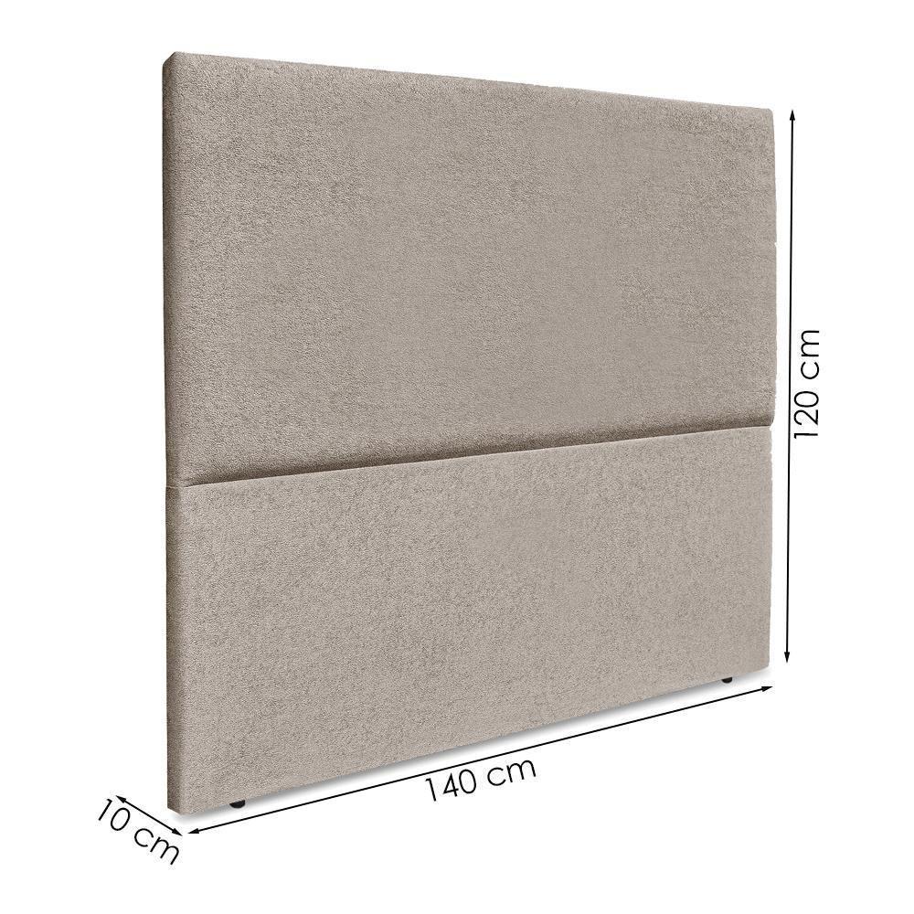 Cabeceira Casal 140 Cm Com Frame Luna Boucle Artte Bege Escuro - 3
