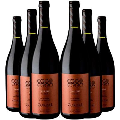 Kit 6 Garrafas Vinho Tinto Zorzal Eggo Filoso Pinot Noir 750ml