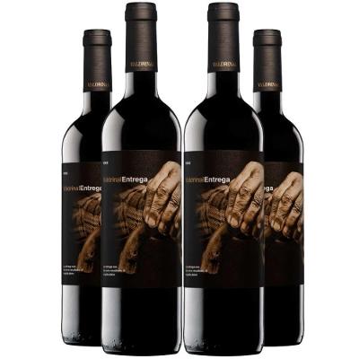 Kit 4 Garrafas Vinho Tinto Valdrinal Entrega Roble 750ml