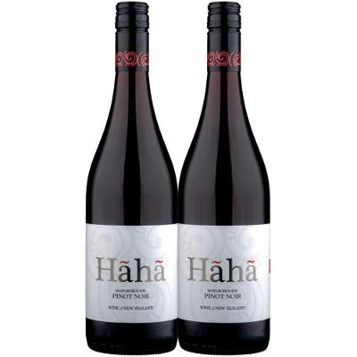 Kit 2 Garrafas Vinho Tinto Hãhã Pinot Noir Marlborough 750ml