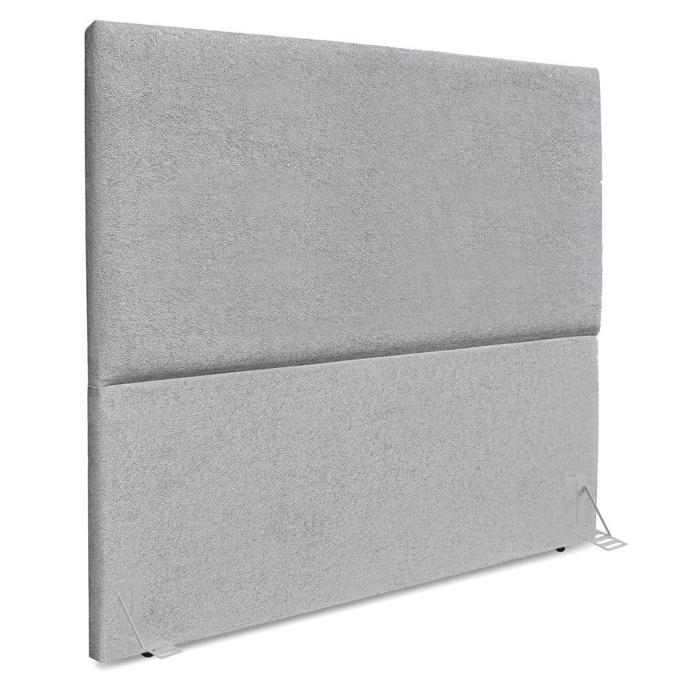 Cabeceira Casal 140 Cm Com Frame Luna Boucle Cinza Artte Cinza - 1