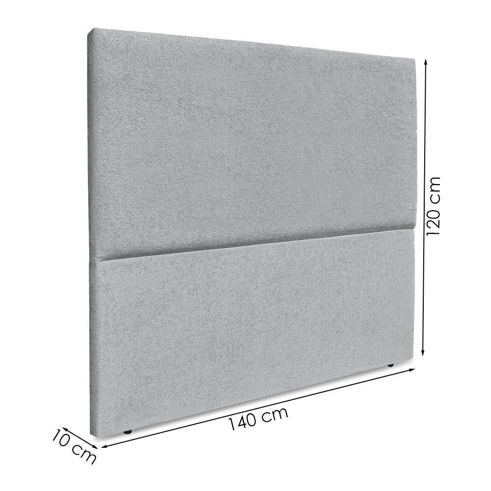 Cabeceira Casal 140 Cm Com Frame Luna Boucle Cinza Artte Cinza - 3