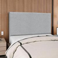 Cabeceira Casal 140 Cm Com Frame Luna Boucle Cinza Artte Cinza - 2